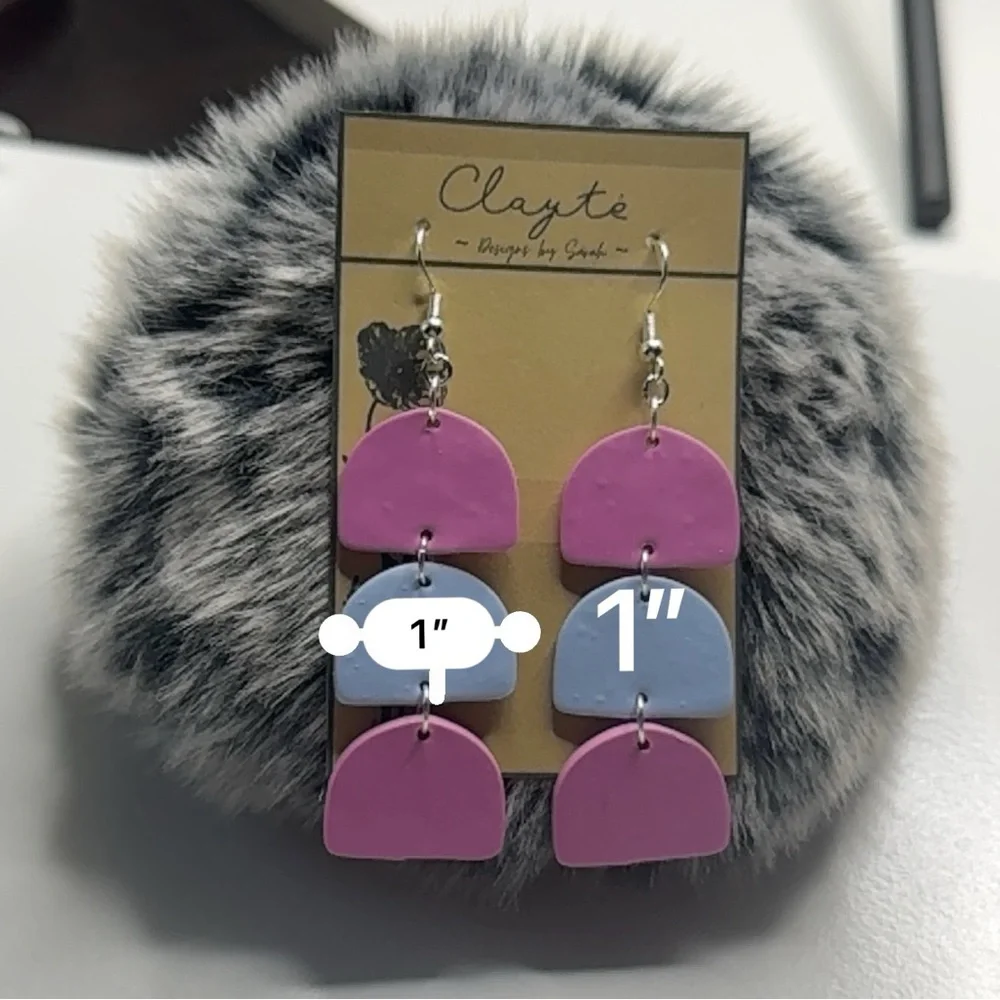 Polymer clay earrings 💕